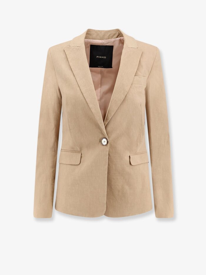 Pinko Freda Linen And Viscose Blazer