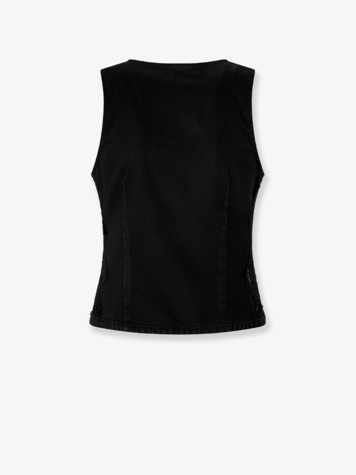 Pinko Gardener Cotton Vest With Laces Profiles