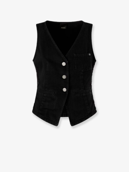 Pinko Gardener Cotton Vest With Laces Profiles