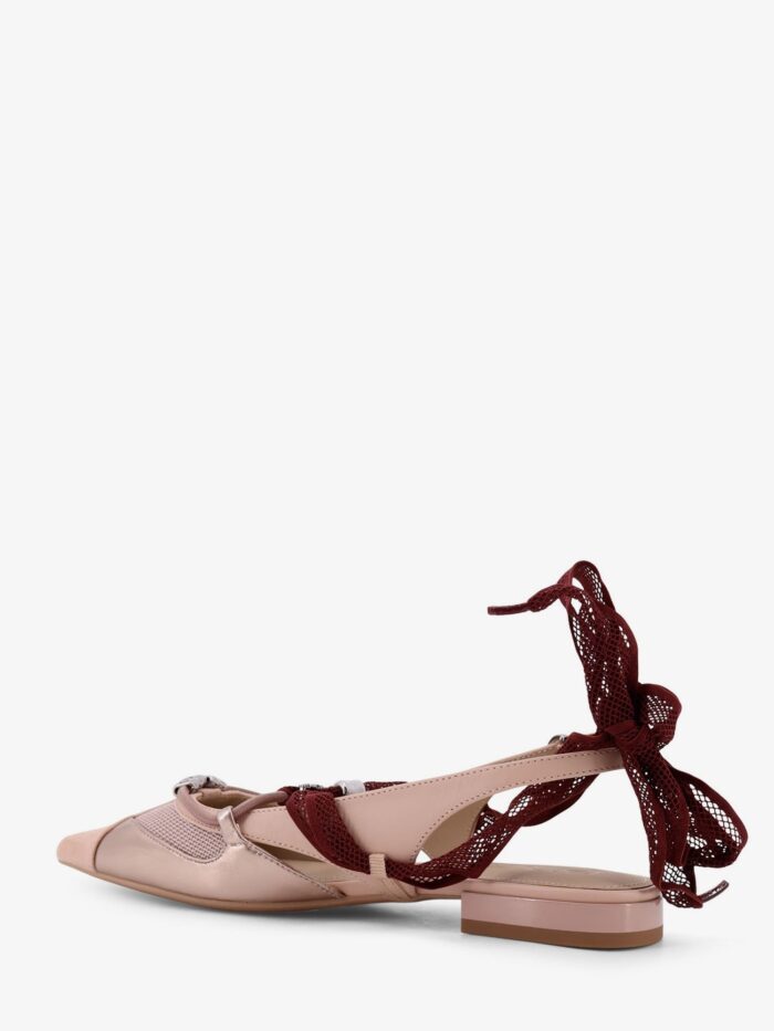 Pinko Gianira Leather Ballerinas With Suede Inserts