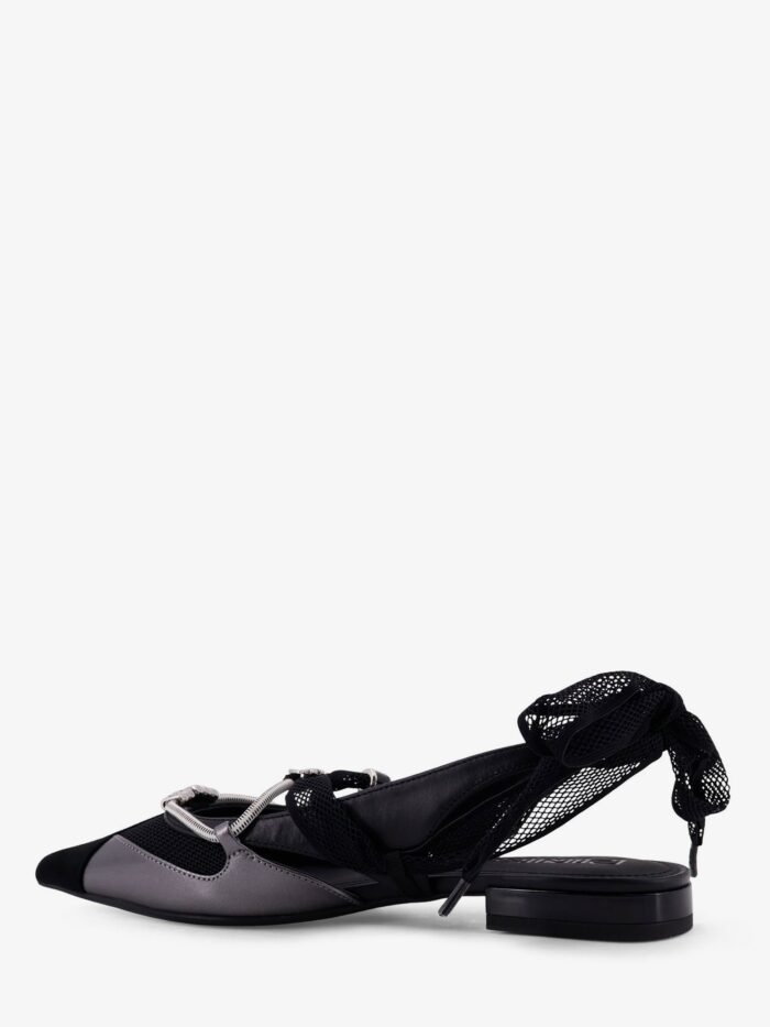 Pinko Gianira Leather Ballerinas With Suede Inserts