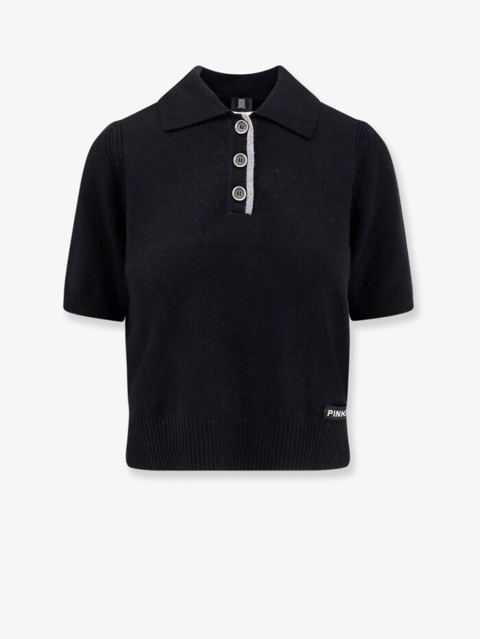 Pinko Gorgona Wool And Cashmere Polo Sweater