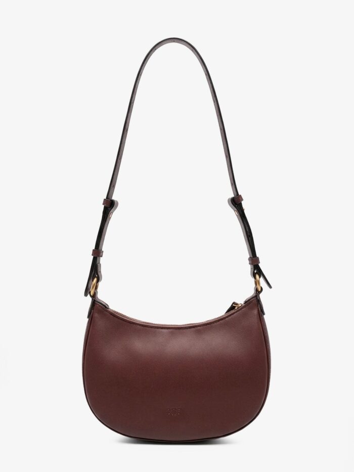 Pinko Half Moon Mini Leather Crossbody Bag