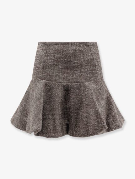 Pinko Hot Dogs Tweed Flannel Mini Skirt