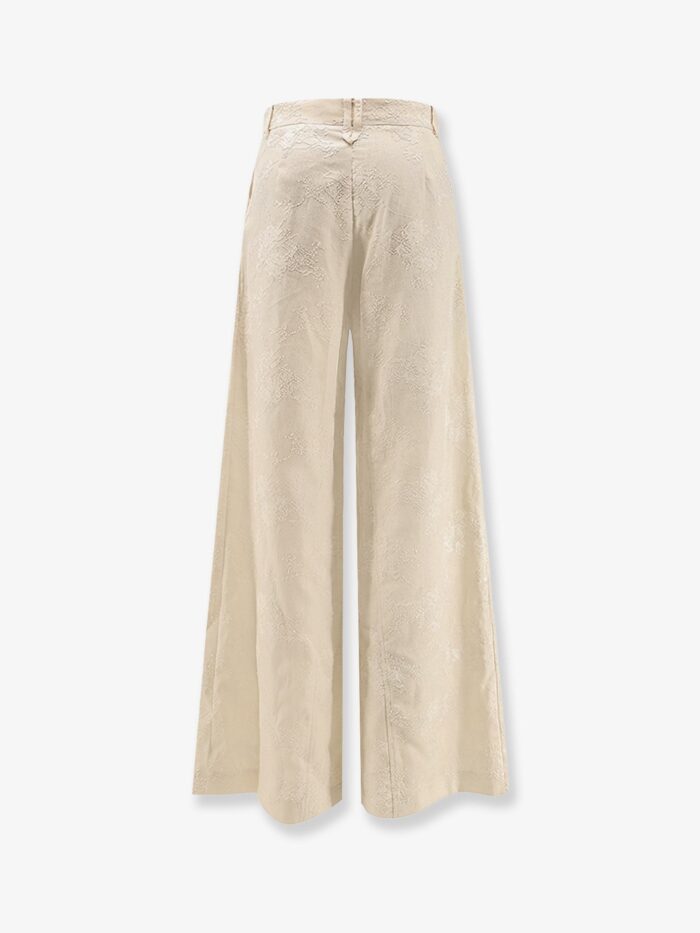 Pinko Ivy Linen Trousers With Embroidery