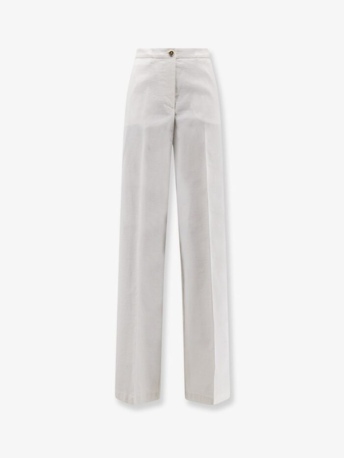 Pinko Jacopone Linen And Viscose Trousers