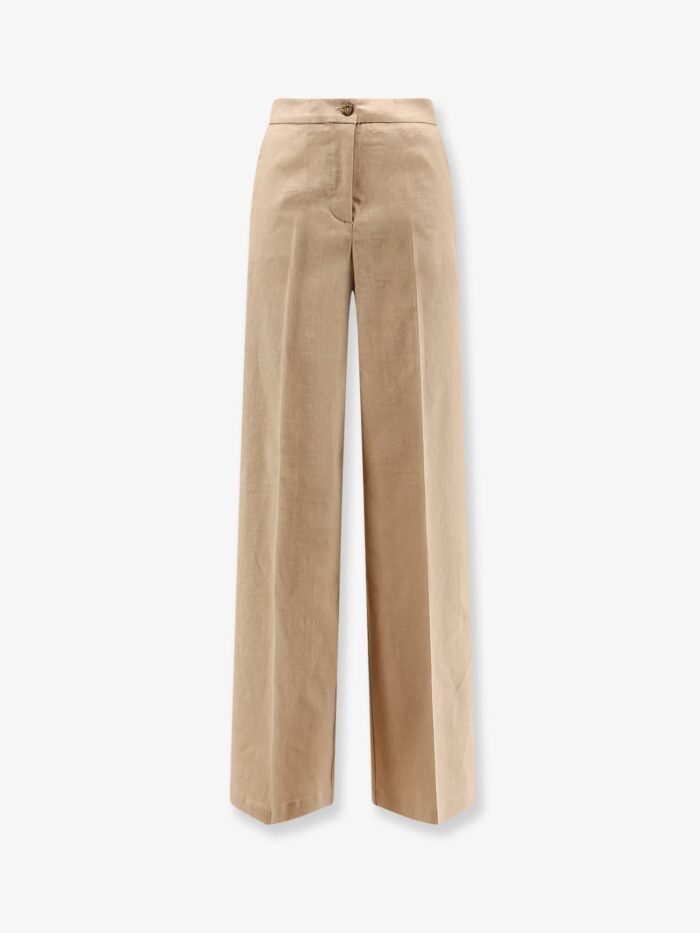 pinko jacopone linen and viscose trousers Pinko Jacopone Linen And Viscose Trousers