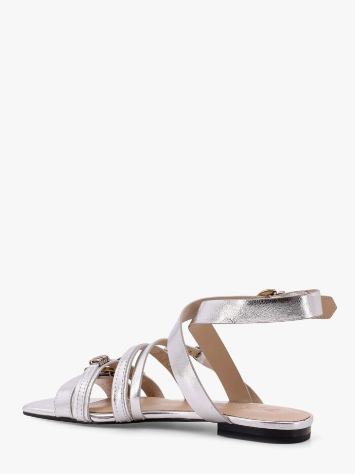 Pinko Laminated Leather Sandals