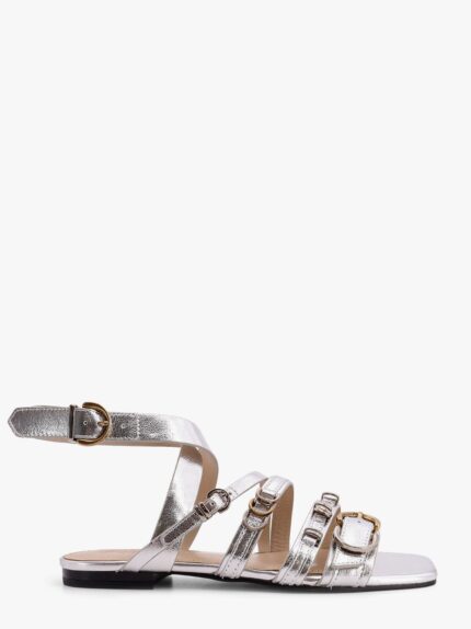Pinko Laminated Leather Sandals