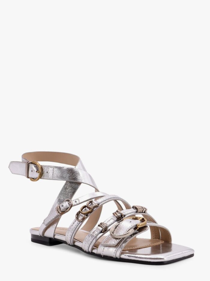 Pinko Laminated Leather Sandals