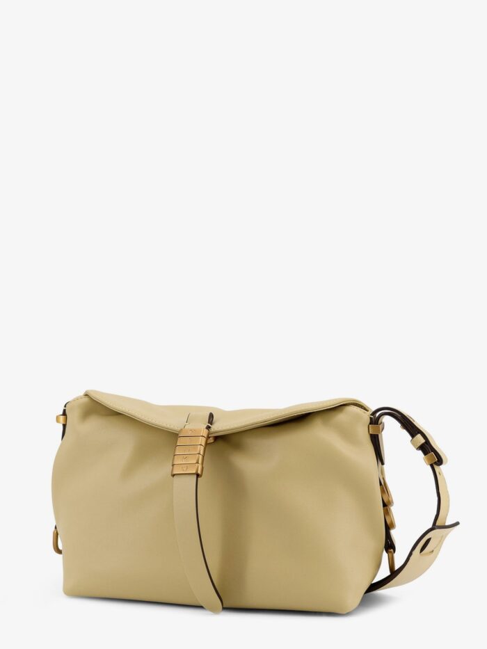 Pinko Leather Shoulder Bag With Logo Metal Detail