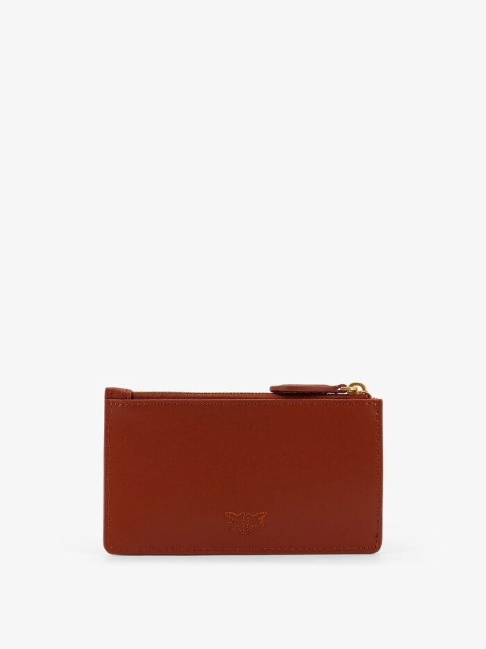 Pinko Leather Wallet With Love Birds Logo