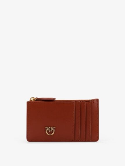 Pinko Leather Wallet With Love Birds Logo