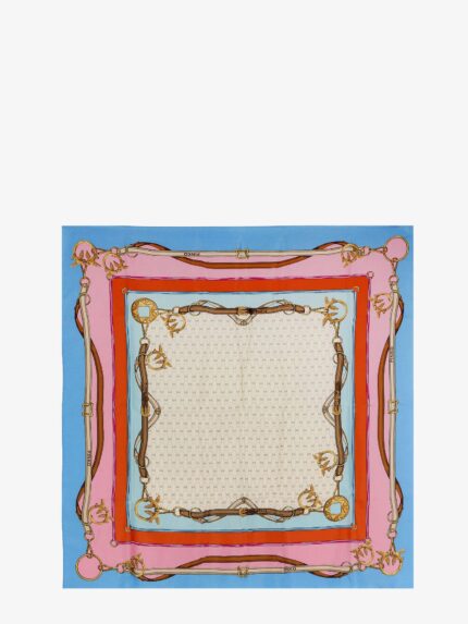 Pinko Limbo Silk And Viscose Blend Foulard With Multicolor Print