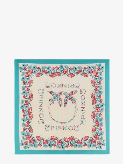 Pinko Limbo Silk And Viscose Blend Foulard With Multicolor Print