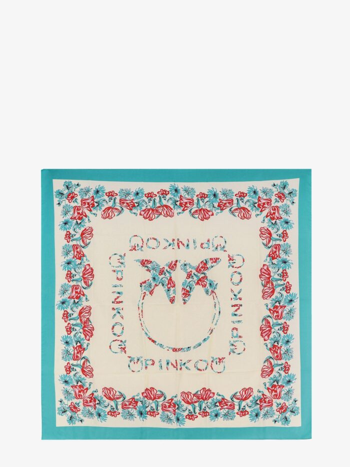 Pinko Limbo Silk And Viscose Blend Foulard With Multicolor Print