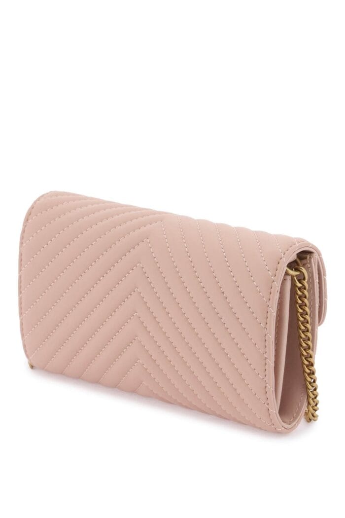 PINKO Love Bag Chevron Crossbody Bag