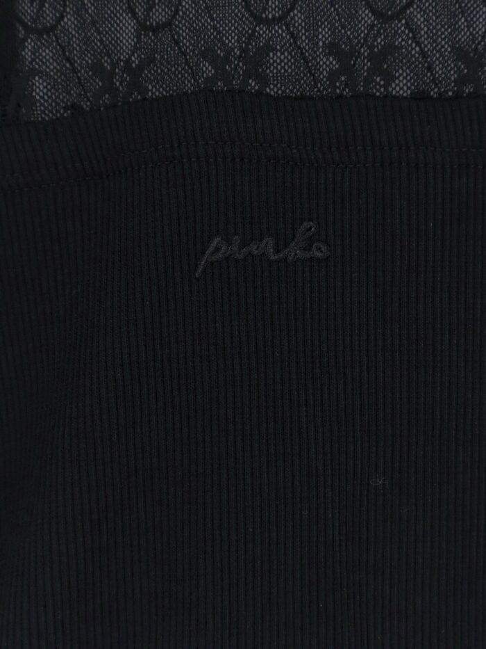 Pinko Love Birds Lace Jersey Sweater