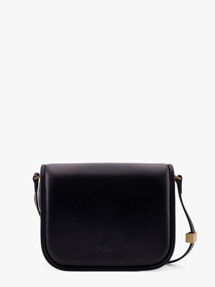 Pinko Love Box Leather Crossbody Bag