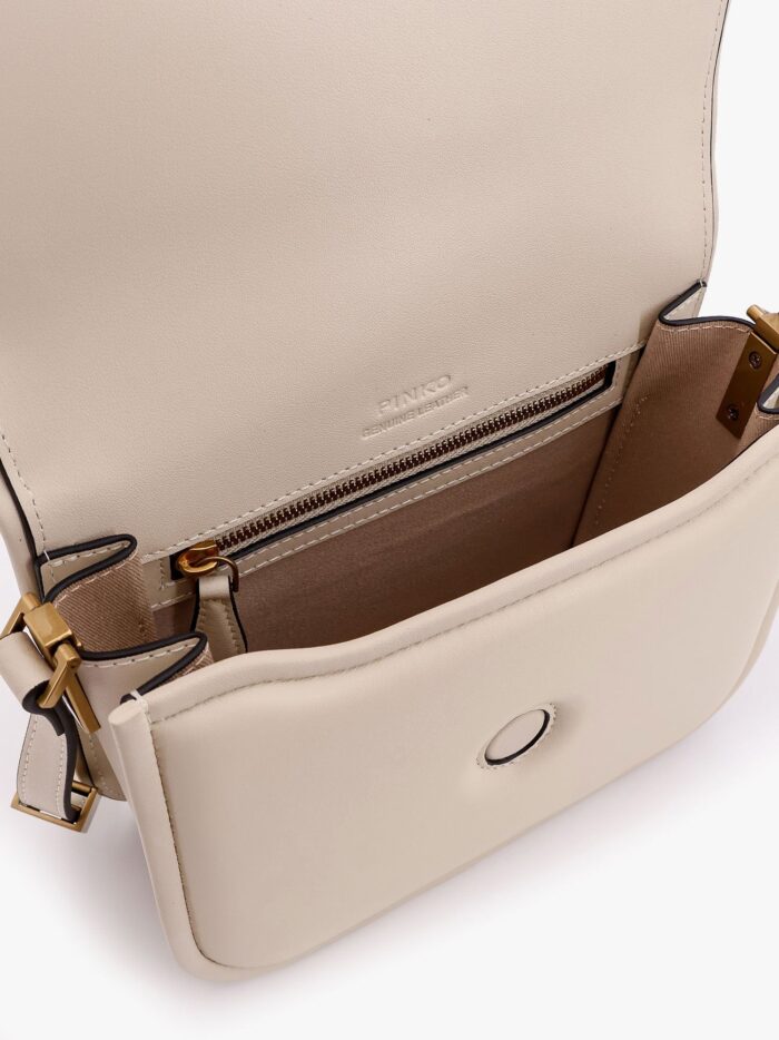Pinko Love Box Leather Crossbody Bag