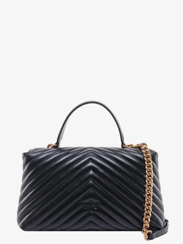 Pinko Love Lady Matelassé Leather Handbag With Love Birds Buckle