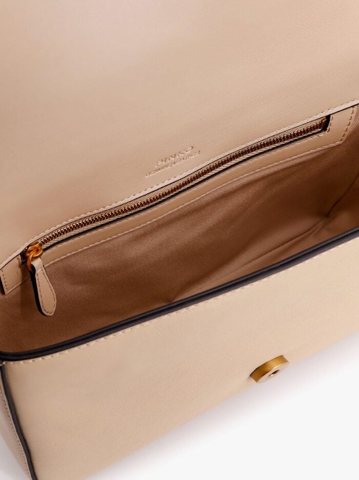 Pinko Love One Classic Leather Crossbody Bag