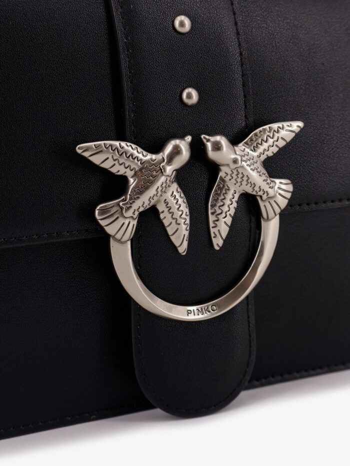 Pinko Love One Leather Crossbody Bag