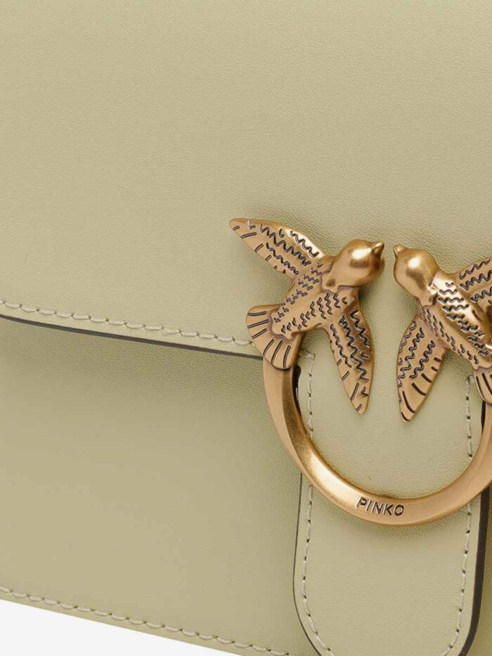 Pinko Love One Leather Crossbody Bag