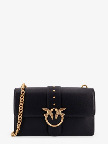 Pinko Love One Leather Shoulder Bag