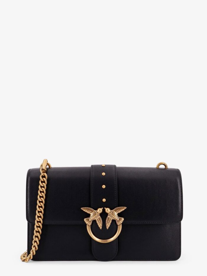 Pinko Love One Leather Shoulder Bag