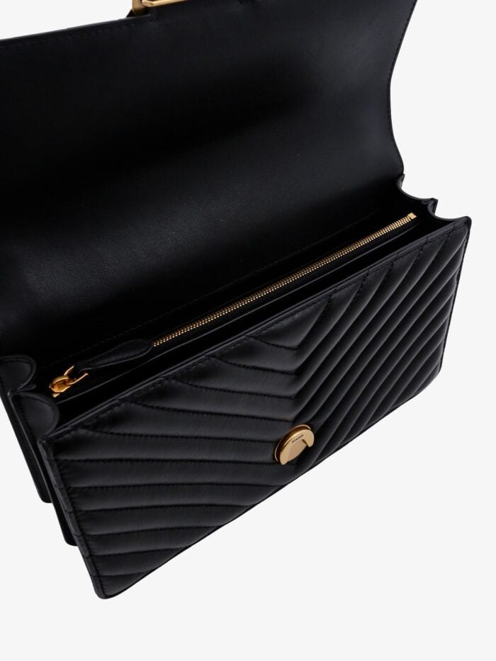 Pinko Love One Matelassé Leather Shoulder Bag