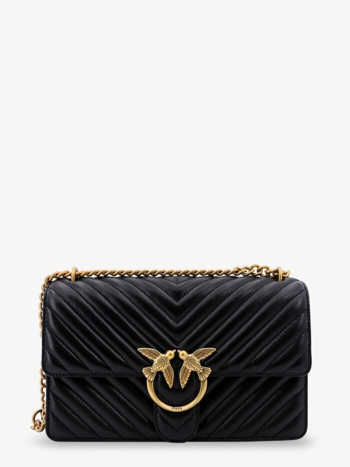 Pinko Love One Matelassé Leather Shoulder Bag