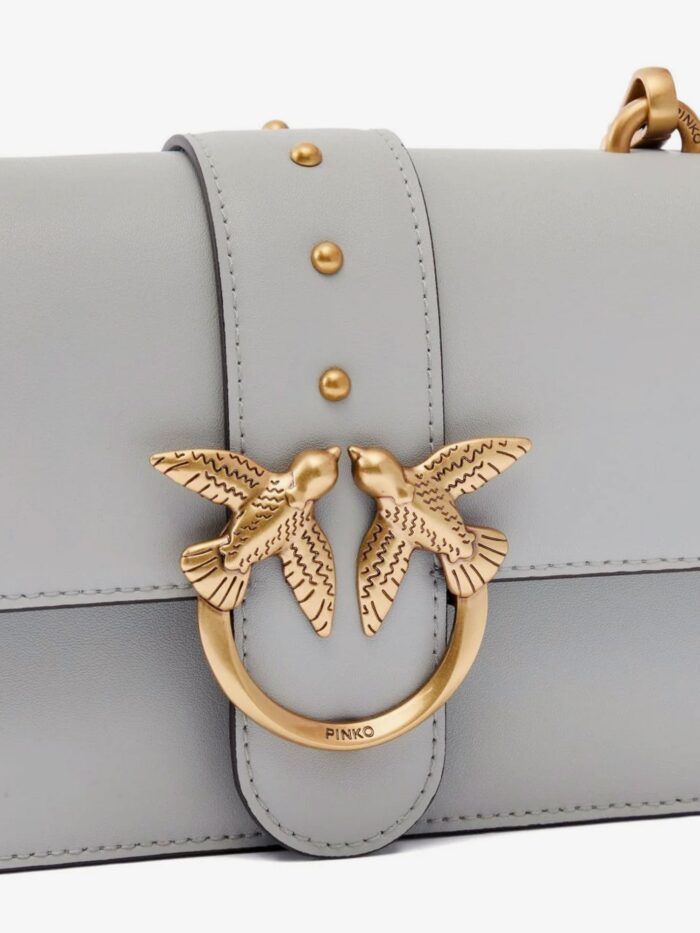 Pinko Love One Mini Leather Crossbody Bag