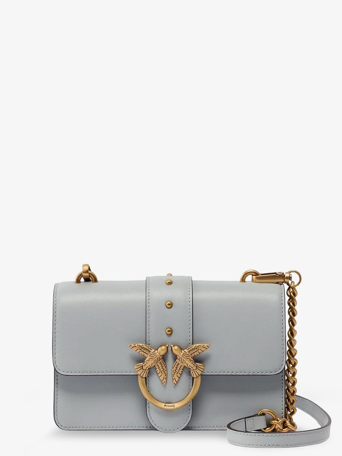 Pinko Love One Mini Leather Crossbody Bag