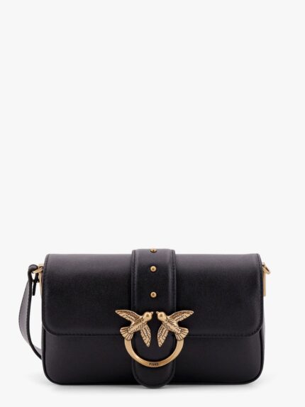 Pinko Love One Mini Leather Shoulder Bag