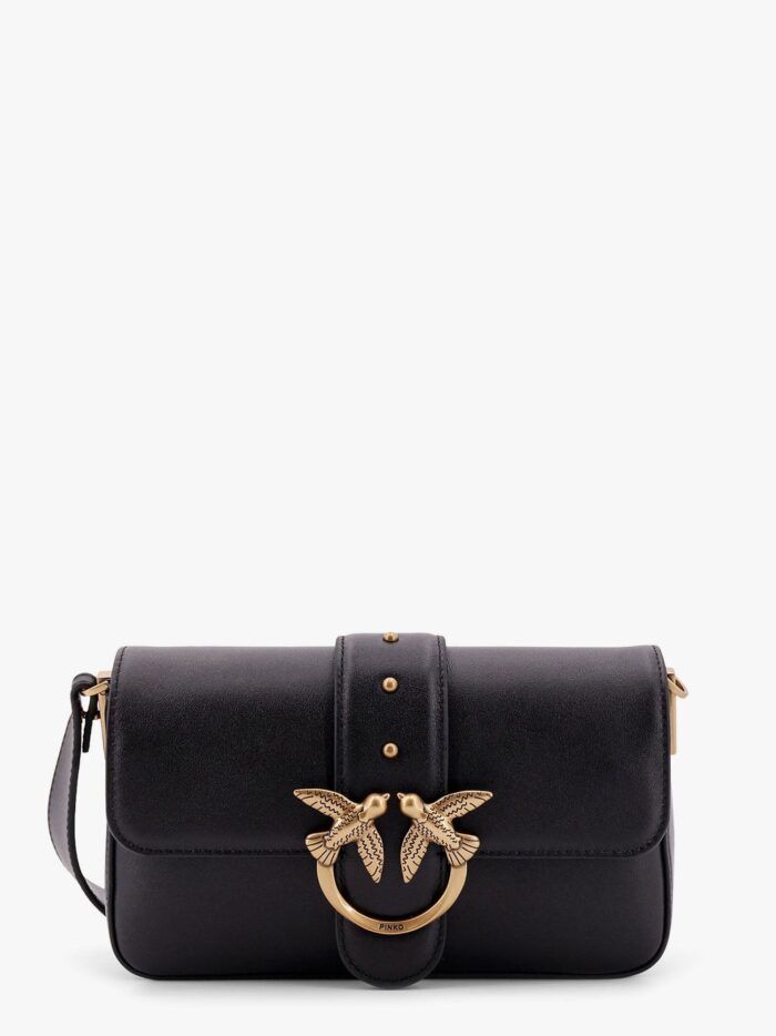 Pinko Love One Mini Leather Shoulder Bag