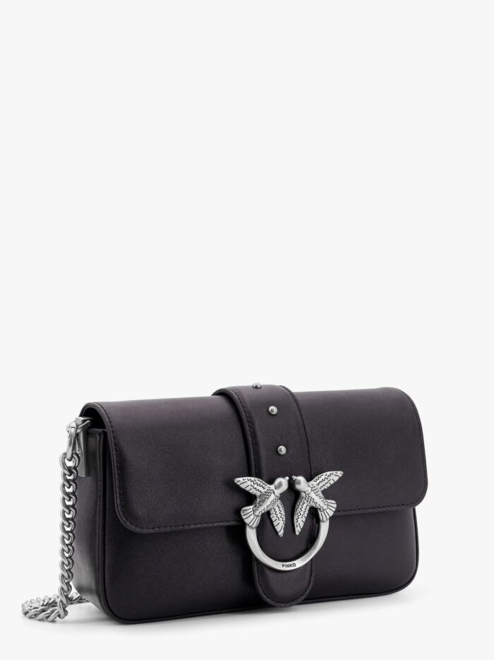 Pinko Love One Mini Leather Shoulder Bag