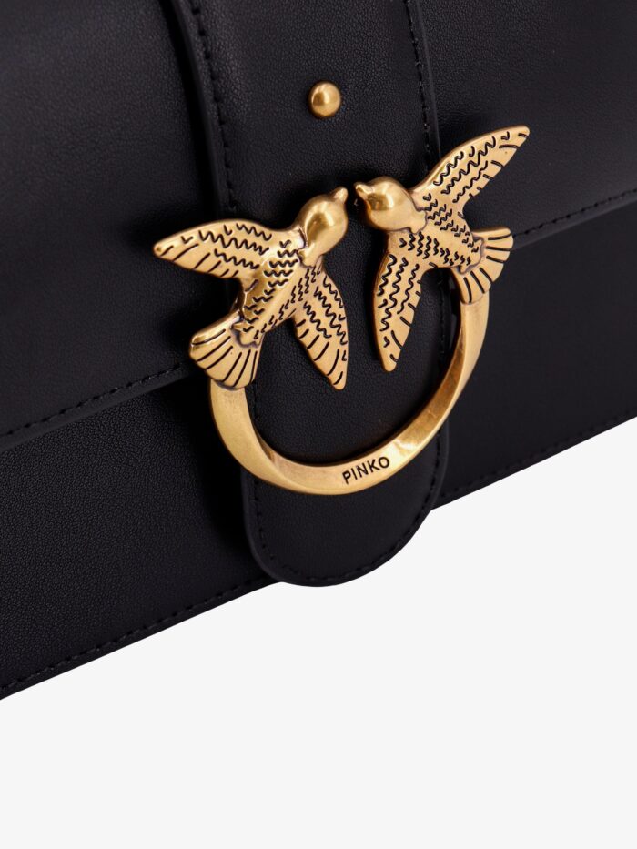 Pinko Love One Mini Leather Shoulder Bag
