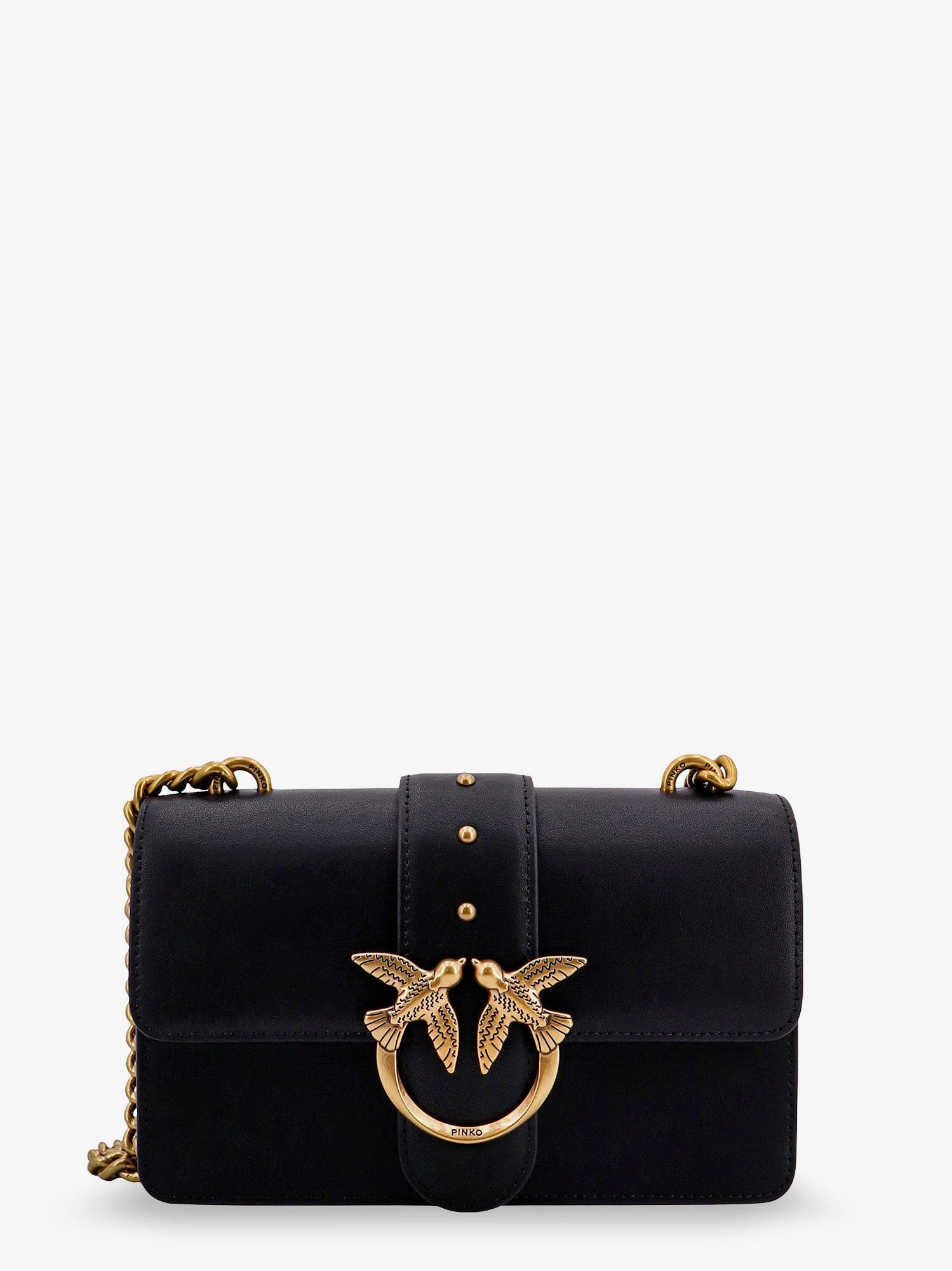 Pinko Love One Mini Leather Shoulder Bag