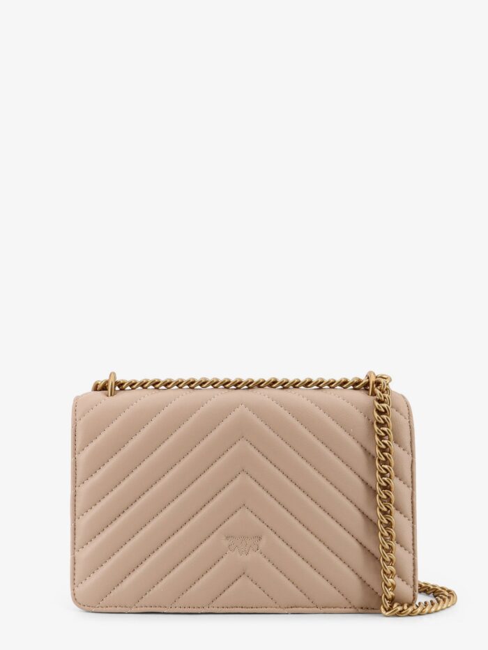 Pinko Love One Mini Quilted Leather Shoulder Bag