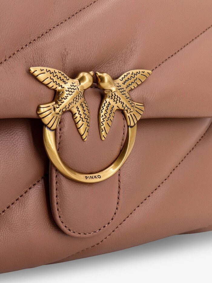 Pinko Love Puff Classic Matelassé Leather Shoulder Bag