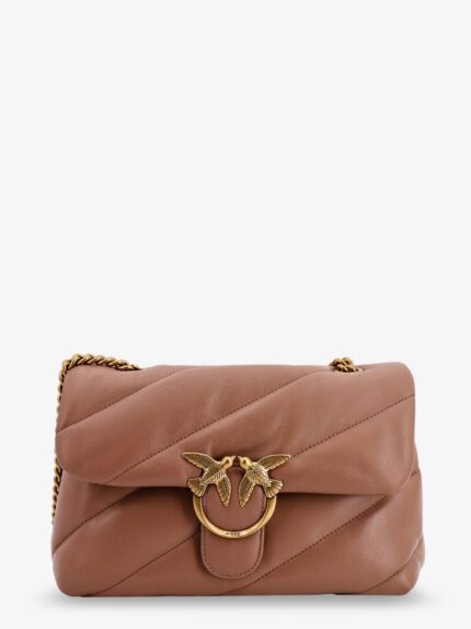 Pinko Love Puff Classic Matelassé Leather Shoulder Bag