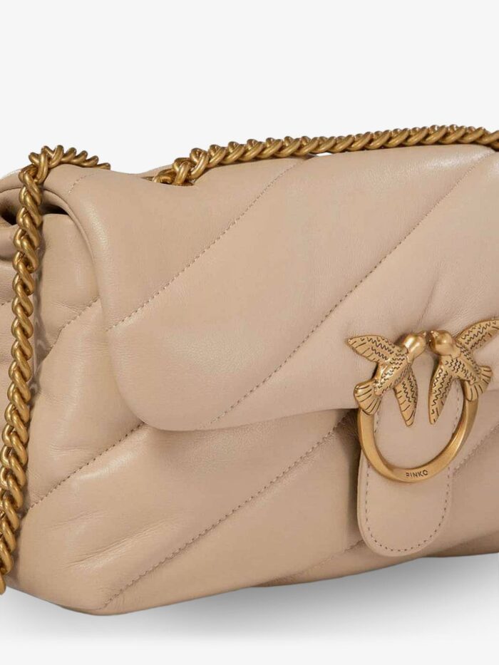 Pinko Love Puff Classic Quilted Leather Crossbody Bag