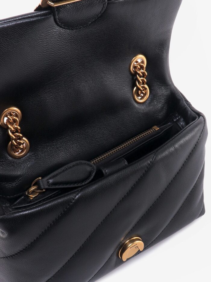 Pinko Love Puff Mini Matelassé Leather Shoulder Bag