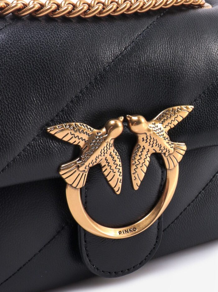 Pinko Love Puff Mini Matelassé Leather Shoulder Bag