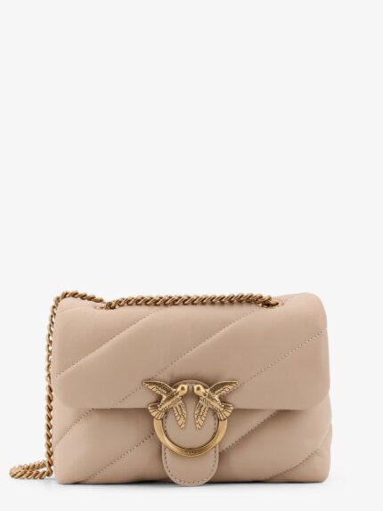 Pinko Love Puff Mini Matelassé Leather Shoulder Bag