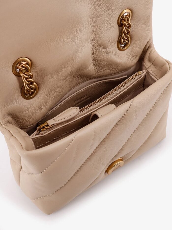 Pinko Love Puff Mini Matelassé Leather Shoulder Bag