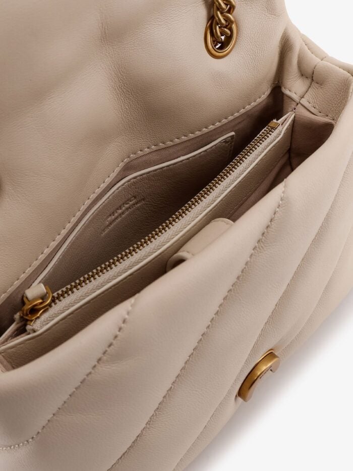 Pinko Love Puff Mini Quilted Leather Crossbody Bag