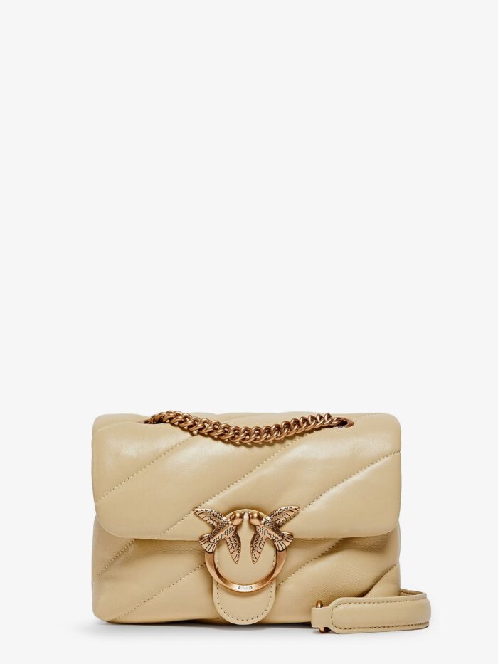 Pinko Love Puff Mini Quilted Leather Crossbody Bag