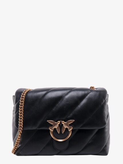 Pinko Love Puff Quilted Leather Crossbody Bag